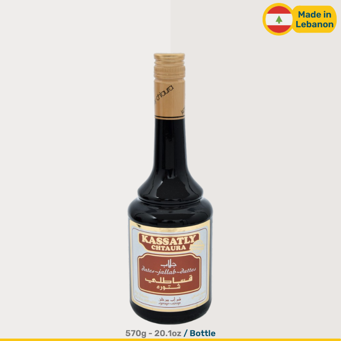 Lebanese Kassatly Chtaura Jallab Syrup | 600ml Bottle | 570g Bottle