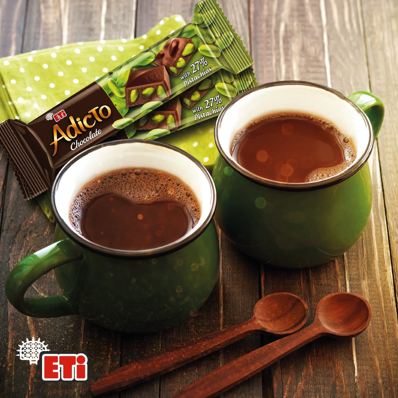 Eti Adicto Chocolate Filled Pistachio | 37g Bars