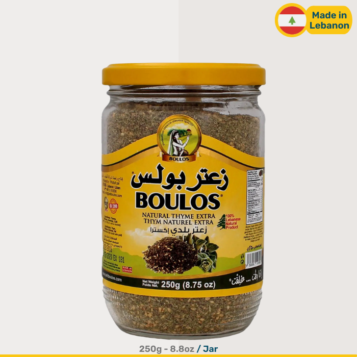 Boulos Lebanese Zaatar | Natural Thyme | 270g Jars