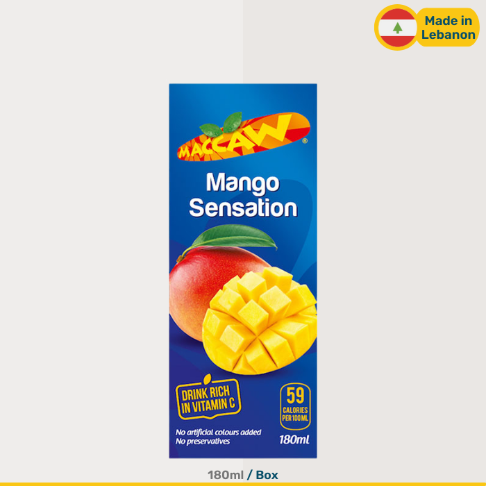 Maccaw Mango Juice | 180ml Box | 180g Box