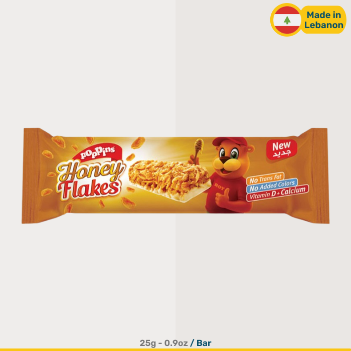 Poppins Honey Flakes Cereal Bars | 30g Bars