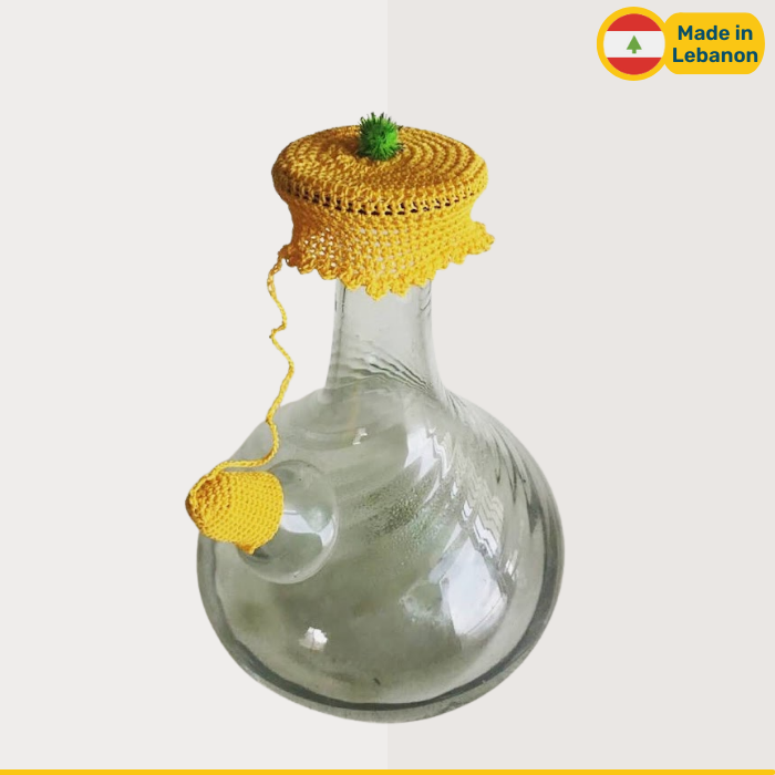 Water Jug Yellow Crochet Cover | 75g Crochet