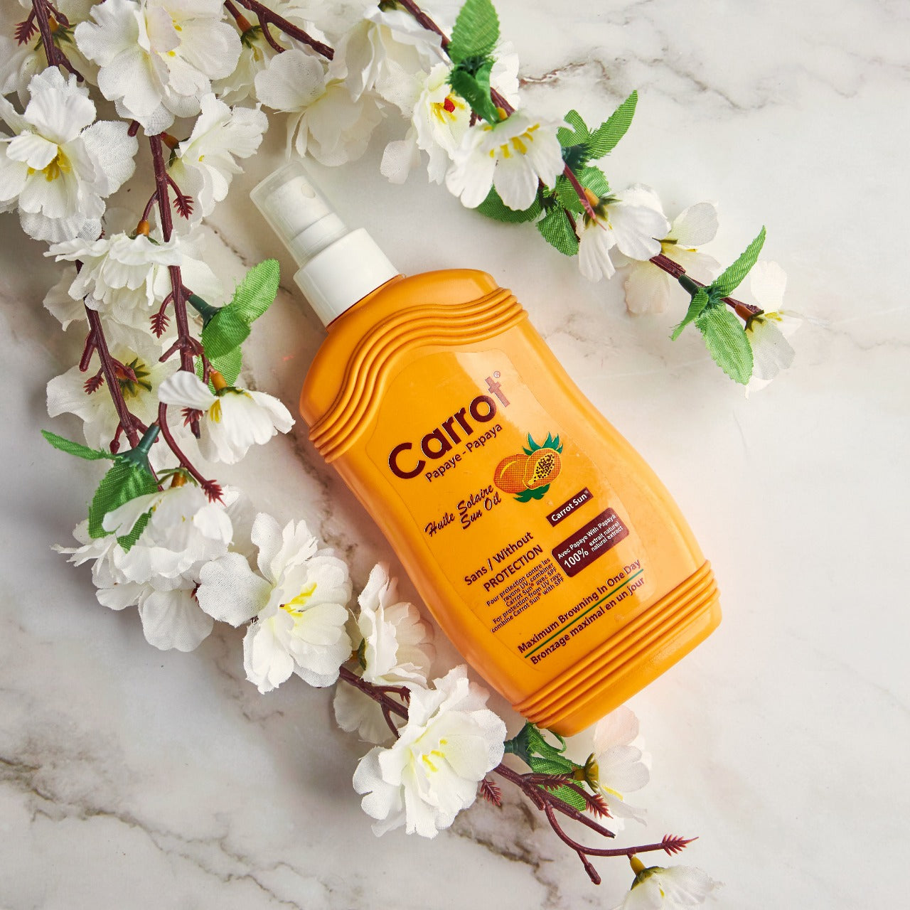 Carrot Sun Papaya Tanning Oil | 200ml Spraybottle | 200g