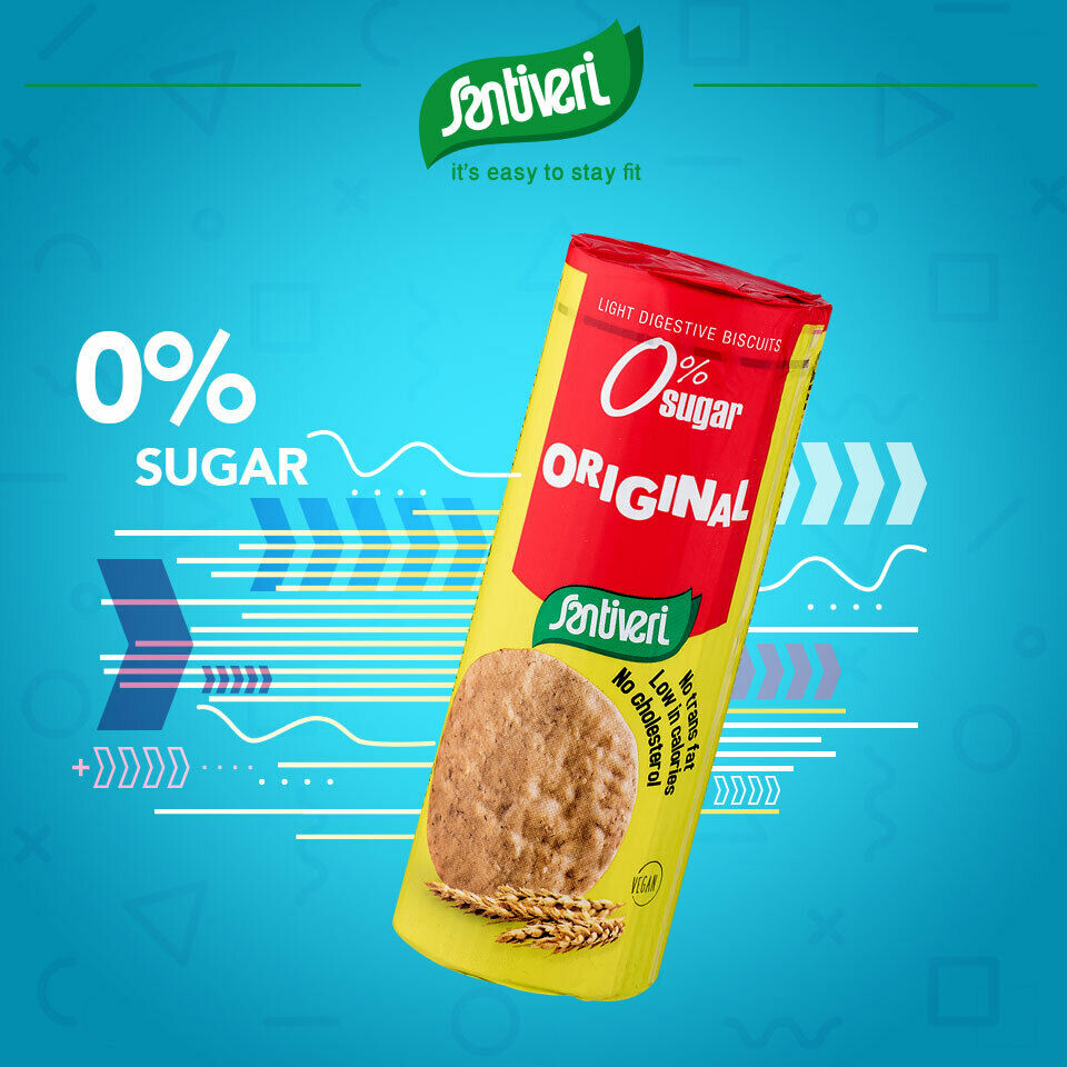 Santiveri Light Digestive Biscuits Original | 220g Packs