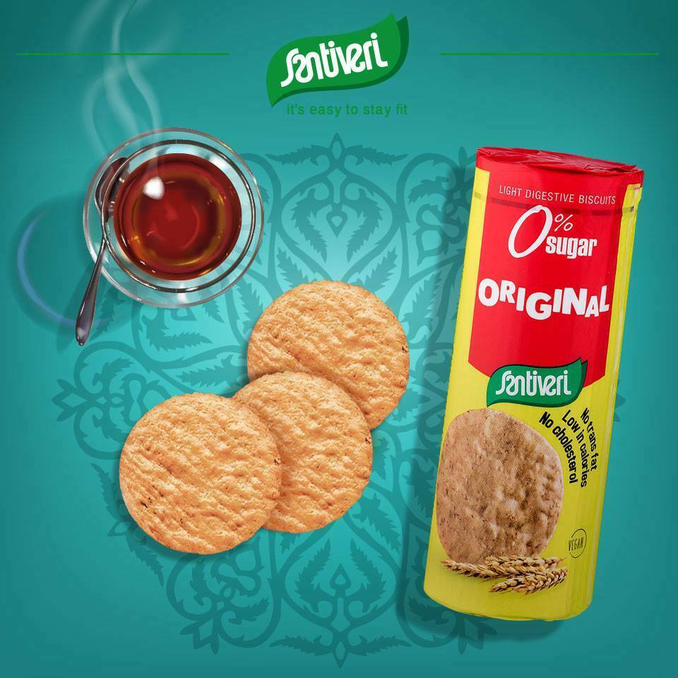 Santiveri Light Digestive Biscuits Original | 220g Packs