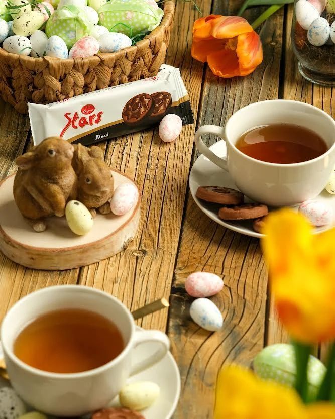 Elegance Stars Cookies Filled with Dark Chocolate | 34g Packs