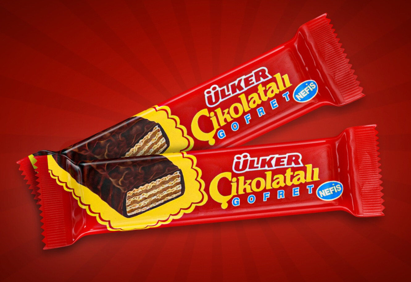Ülker Cikolatali Gofret | Box of 36 Bars | 1080g Box