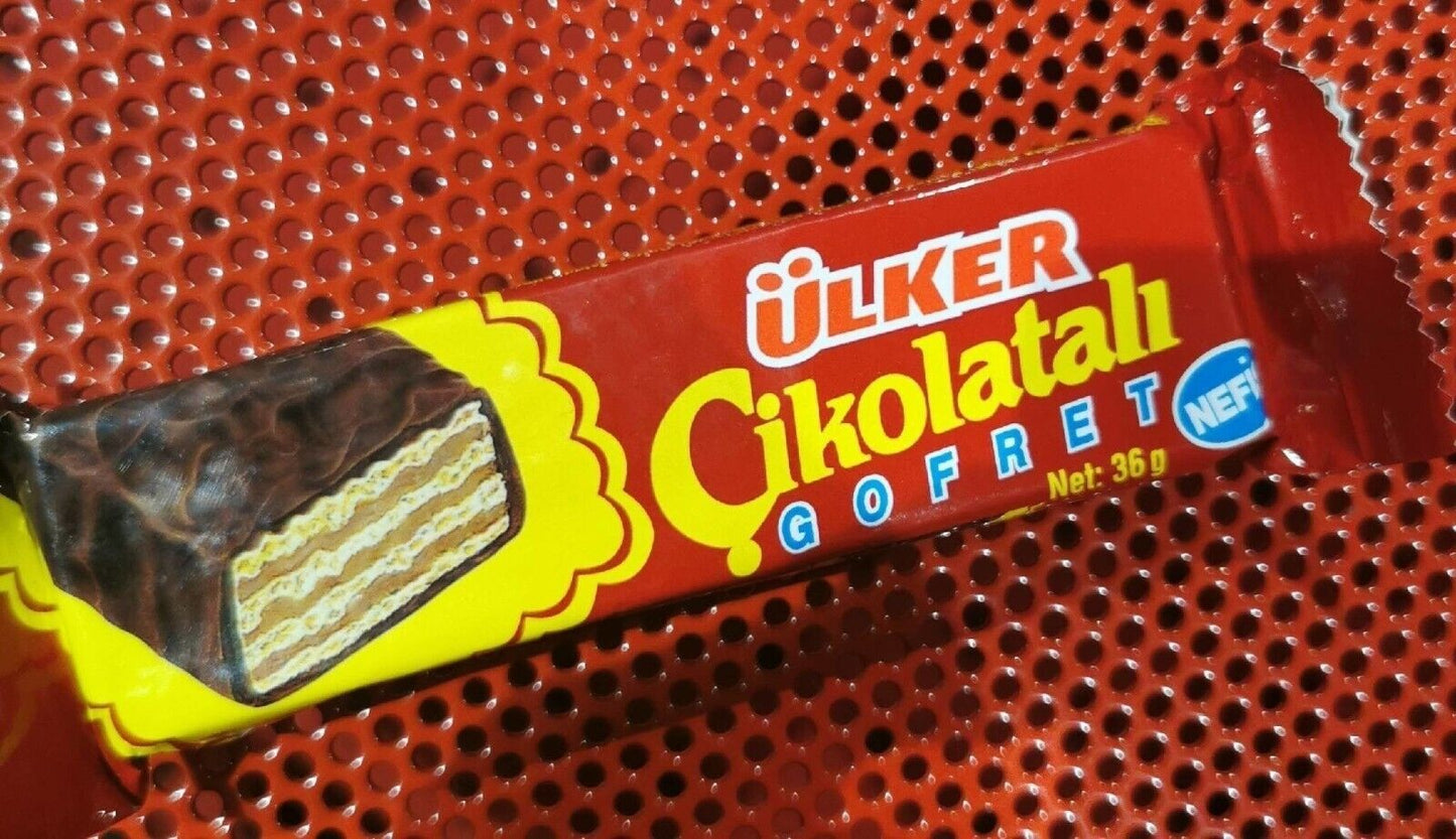 Ülker Cikolatali Gofret | Box of 36 Bars | 1080g Box