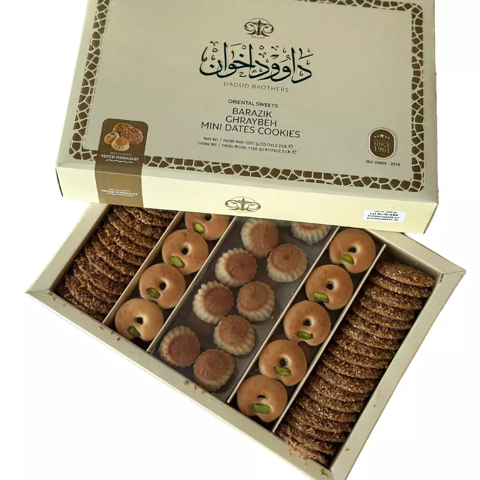 Daoud Ekhwan Mixed Oriental Sweets | 1000g Boxes