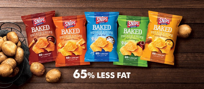 Snips Salt & Vinegar Baked Chips| 30g Bags