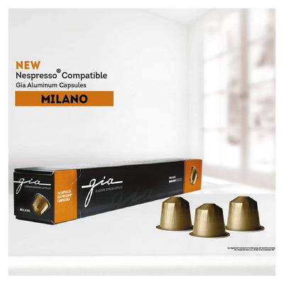 Gia Espresso Coffee Capsules | Milano | 10 Capsules | 60g Boxes