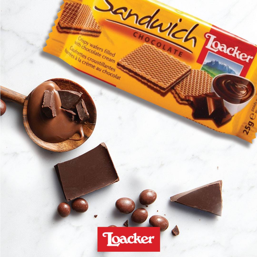 Loacker Sandwich Wafer Delicious Chocolate Filling Jibly World Loacker Sandwich Wafer Delicious Chocolate Filling Jibly World