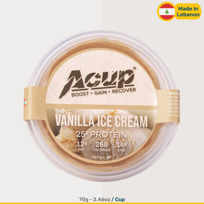 Acup Vanilla Ice Cream Protein Cup |  70g Cups