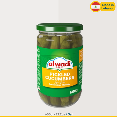 Al Wadi Al Akhdar Pickled Cucumbers | 630g Jars