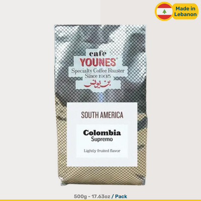 Lebanese Cafe Younes Colombia Supremo Blend | 500g Packs
