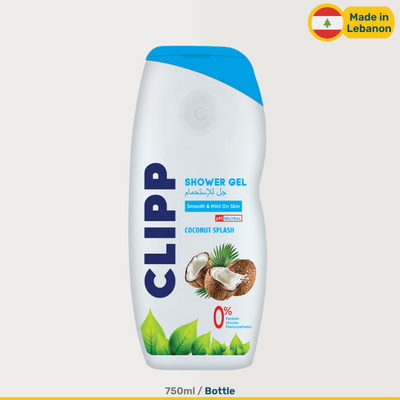 Clipp Coconut Splash Shower Gel | 750ml Bottle | 900g Bottles