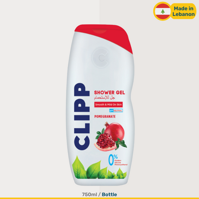 Clipp Pomegranate Shower Gel | 750ml Bottle | 900g Bottles