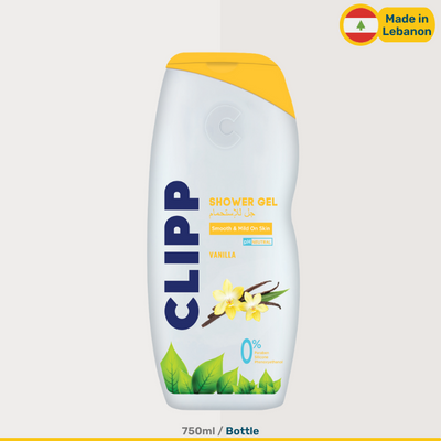 Clipp Vanilla Shower Gel | 750ml Bottle | 900g Bottles