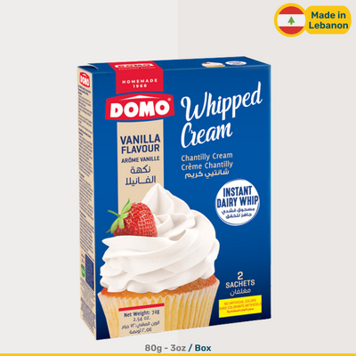 Domo Vanilla Whipped Cream | 85g Boxes
