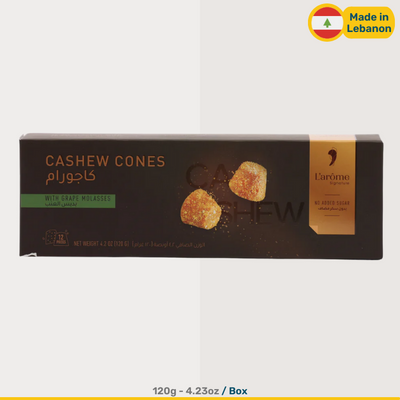 Lebanese L'arome Cashew Cones | 120g Box