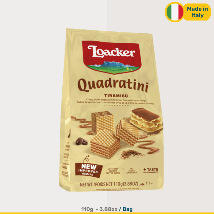 Loacker Sandwich Mini Wafer Tiramissu | 110g Bags