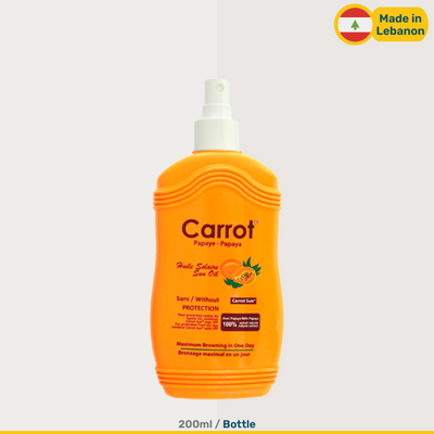 Carrot Sun Papaya Tanning Oil | 200ml Spraybottle | 200g