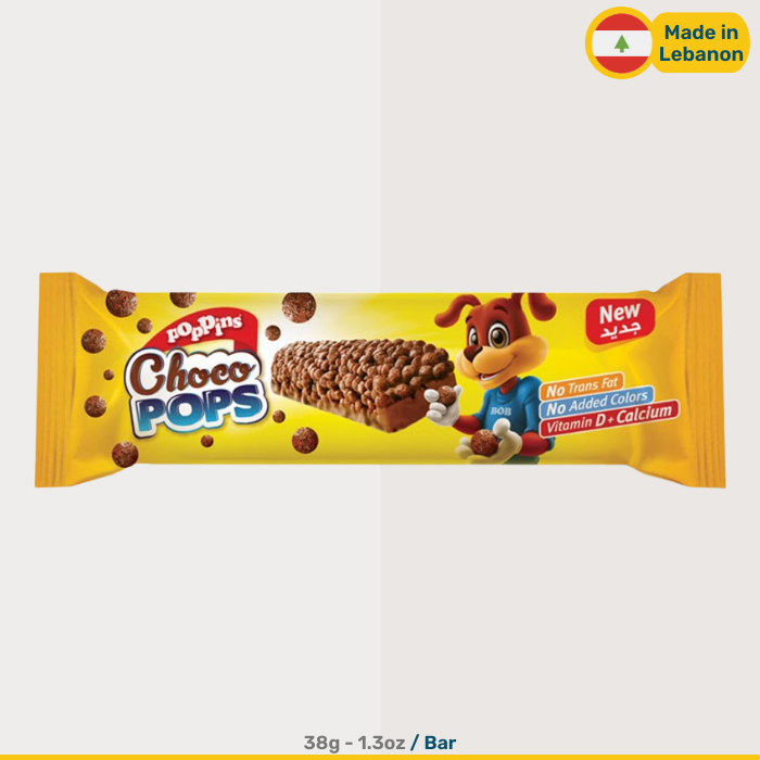 Poppins Choco Pops Cereal Bars | 40g Bars