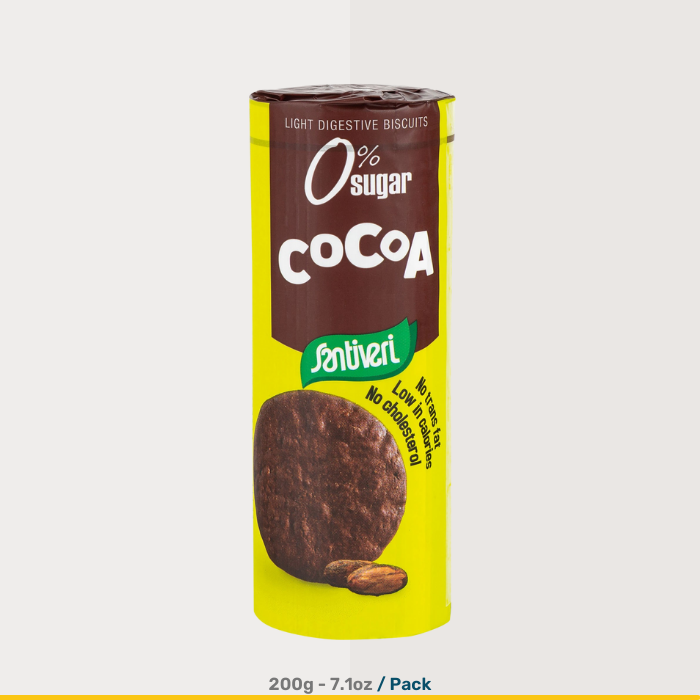 Santiveri Light Digestive Biscuits Chocolate | 220g Packs