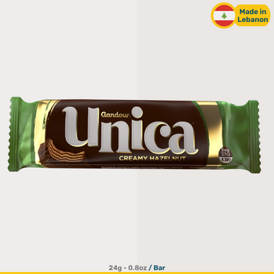 Gandour Unica Hazelnut Chocolate Wafer | 30g Bars
