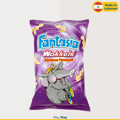 Fantasia Wokkels Barbecue Chips | 55g Bags
