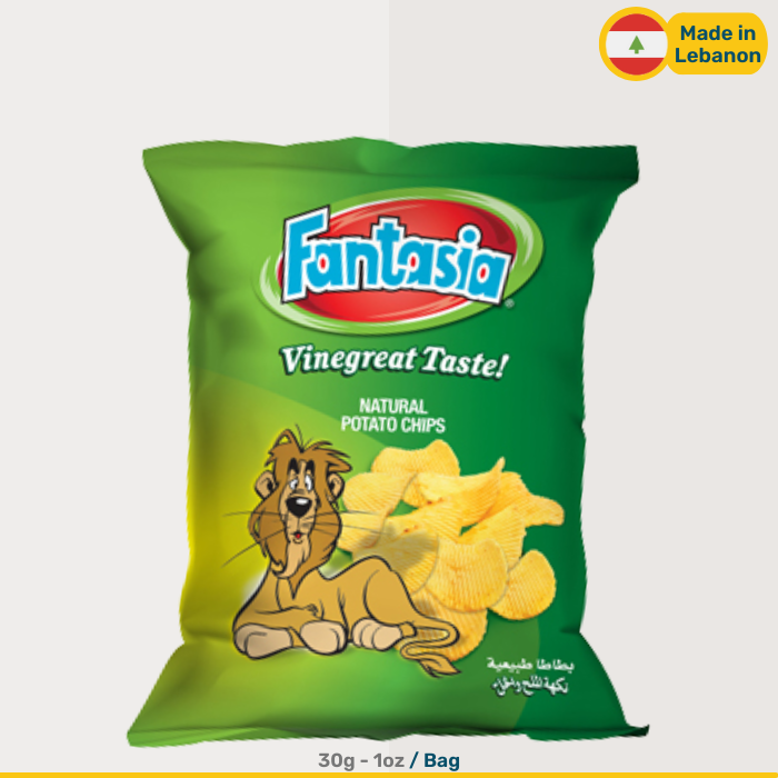 Fantasia Chips Salt and Vinegar | 32g Bags