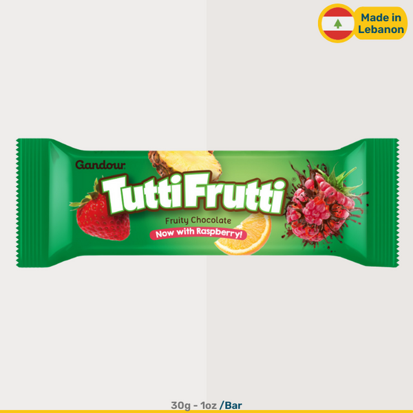 Lebanese Gandour Tutti Frutti Fruit Syrup Tasty Sweets 30g Bars Worldwide  Shipping Wholesale Deals 