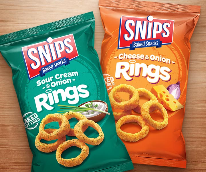 Snips Cheese and Onion Rings | 30g Bags