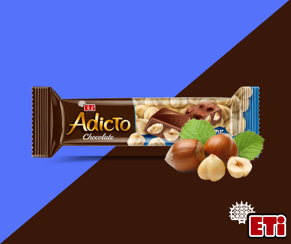 Eti Adicto Chocolate Filled Hazelnut | 37g Bars