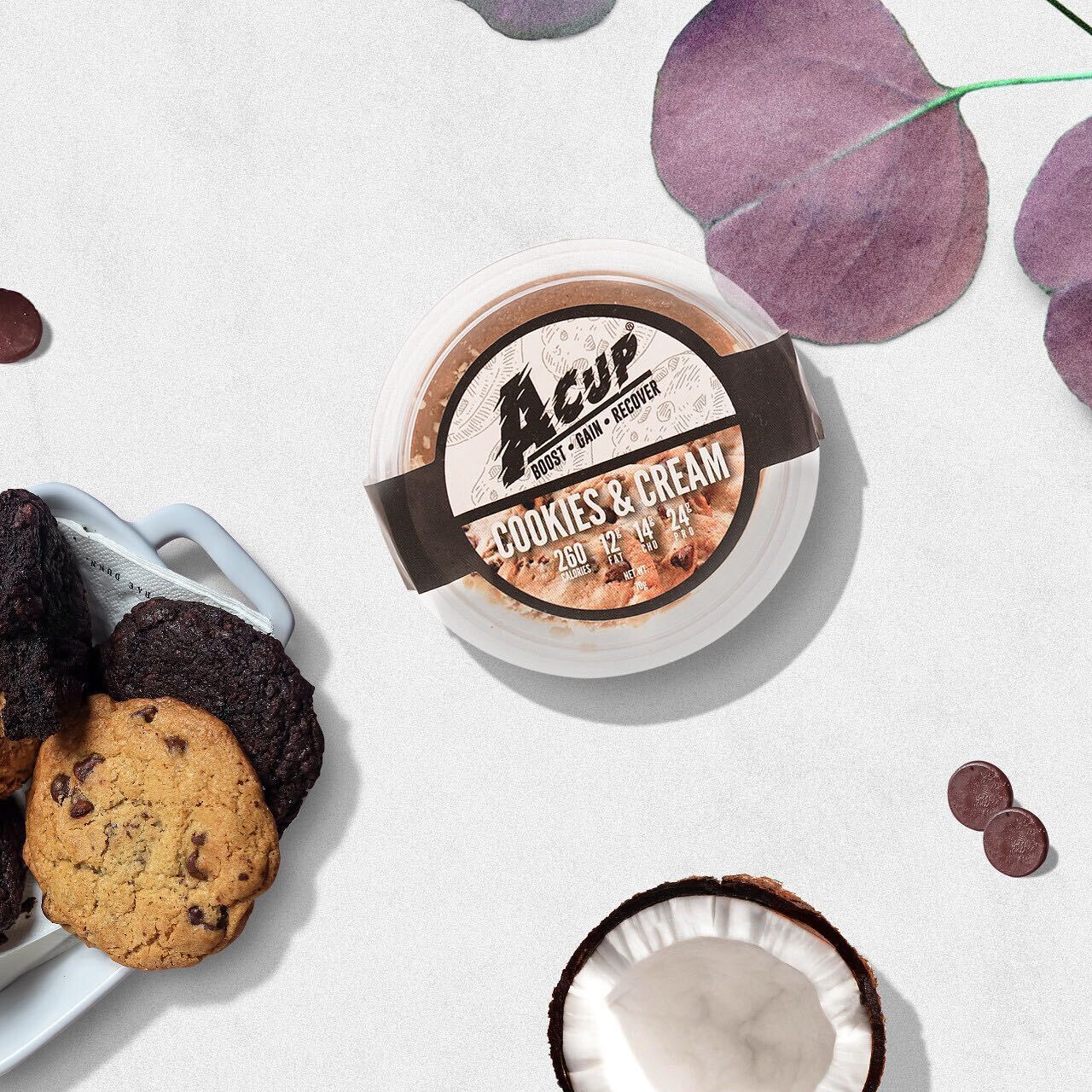 Acup Cookies & Cream Protein Cup |  70g Cups