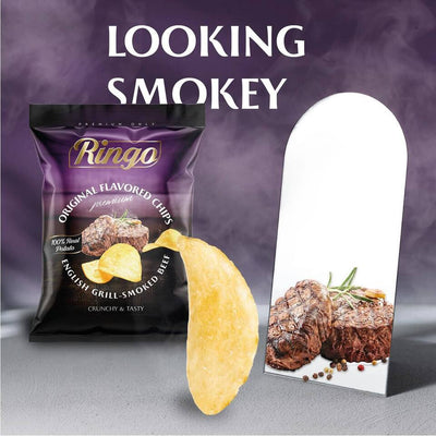 Lebanese Ringo Smoked Beef Gold Chips | 30g Bags